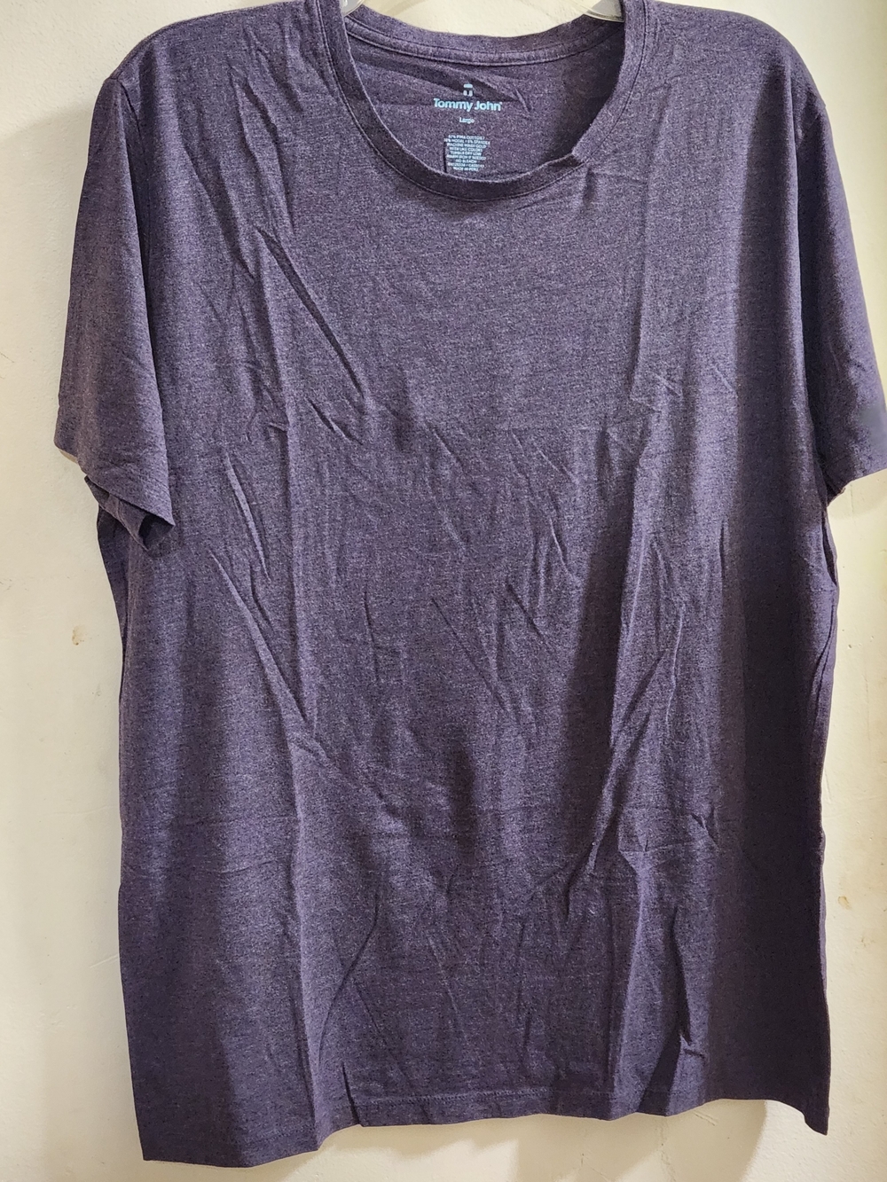 Tommy John Short Sleeve Crew Tee in Heather Purple